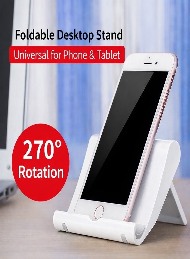 MTL Foldable Desktop Phone & Tablet Stand with Multi-Angle Rotation for Office, Home & Live Streaming - Image 2